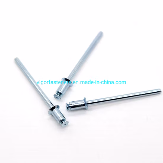 Remache ciego con cabeza avellanada galvanizada Remache de acero Remache pop ciego Remache autoperforante galvanizado
